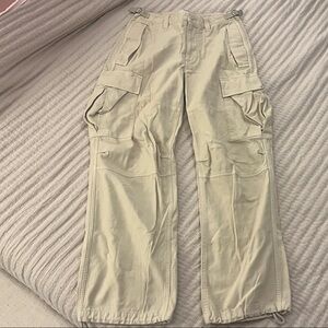 TNA Beige Cargo Pants for Women